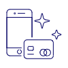 Phone With Card Illustration from UX Line Set