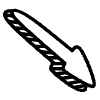 Arrow With Shadow Element from Variable Scribbles Set