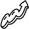 Chubby Zigzag Line Arrow Element from Variable Scribbles Set