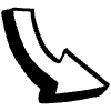 Curve Right Down Shadow Arrow Element from Beveled Scribbles Set