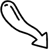 Curvy Chubby Line Arrow Element from Variable Scribbles Set