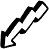 Zigzag Shadow Arrow Element from Beveled Scribbles Set