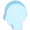 Face Head Line Shade Element from Volumetric Shapes Set
