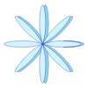Flower Star Line Shade Element from Volumetric Shapes Set