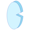 Oval Eye Line Shade Element from Volumetric Shapes Set