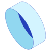 Oval Oblique Line Shade Element from Volumetric Shapes Set