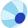Oval Radar Line Shade Element from Volumetric Shapes Set
