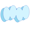 Oval Vertical Line Shade 2 Element from Volumetric Shapes Set