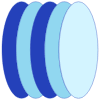 Oval Vertical Line Shade Element from Volumetric Shapes Set