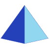 Triangle Pyramid Line Shade 1 Element from Volumetric Shapes Set