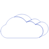 Cloud Line 1 Element from Volumetric Shapes Set