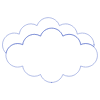 Cloud Line 4 Element from Volumetric Shapes Set