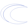 Crescent Moon Line Element from Volumetric Shapes Set