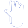 Hand 1 Line element - Free transparent PNG, SVG. No sign up needed.