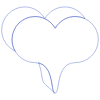 Heart Bubble Line Element from Volumetric Shapes Set
