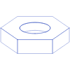Hexagon Nut Line Element from Volumetric Shapes Set