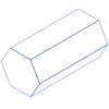 Hexagonal Prism Line Element from Volumetric Shapes Set