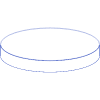 Oval Cylinder Line 2 Element from Volumetric Shapes Set