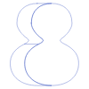 Oval Gourd Line Element from Volumetric Shapes Set