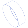 Oval Oblique Line Element from Volumetric Shapes Set