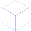 Rectangle Cube Line Element from Volumetric Shapes Set