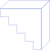 Rectangle Cuboid Block Line Element from Volumetric Shapes Set