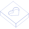 Rectangle Cuboid Heart Line Element from Volumetric Shapes Set