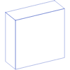 Rectangle Cuboid Line 1 Element from Volumetric Shapes Set