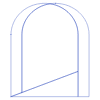 Rectangle Curved Line 2 Element from Volumetric Shapes Set