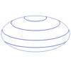 Sphere Oval Globe 1 Line Element from Volumetric Shapes Set