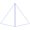 Triangle Pyramid Line 1 Element from Volumetric Shapes Set
