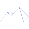 Triangle Pyramid Mountain Line Element from Volumetric Shapes Set