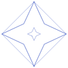 Triangle Pyramid Octahedron 2 Line Element from Volumetric Shapes Set