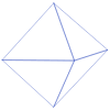 Triangle Pyramid Octahedron 3 Line Element from Volumetric Shapes Set