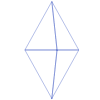 Triangle Pyramid Octahedron Line 1 Element from Volumetric Shapes Set