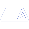 Triangle Roof Line Element from Volumetric Shapes Set