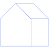 Triangle Square House Line element - Free transparent PNG, SVG. No sign up needed.