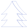 Triangle Tree Line Element from Volumetric Shapes Set