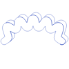 Zigzag Line 1 Element from Volumetric Shapes Set