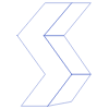 Zigzag Line 2 Element from Volumetric Shapes Set
