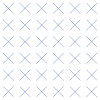 Line X Cross Pattern Element from Volumetric Shapes Set