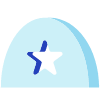 Circle Half Star Shade element - Free transparent PNG, SVG. No Sign up needed.