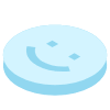 Circle Smile Shade Element from Volumetric Shapes Set