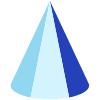 Cone Oval Shade Element from Volumetric Shapes Set