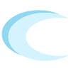 Crescent Moon Shade Element from Volumetric Shapes Set