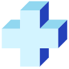 Rectangle Cross Cuboid Shade Element from Volumetric Shapes Set