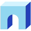 Rectangle Cuboid Curve Shade Element from Volumetric Shapes Set