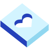 Rectangle Cuboid Heart Shade Element from Volumetric Shapes Set