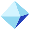 Triangle Pyramid Octahedron 3 Shade Element from Volumetric Shapes Set