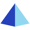 Triangle Pyramid Shade 1 Element from Volumetric Shapes Set